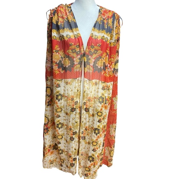MES DEMOISELLES of Paris Women’s MACHU FLORAL KIMONO OS Luxury Travel Layer - Picture 3 of 14